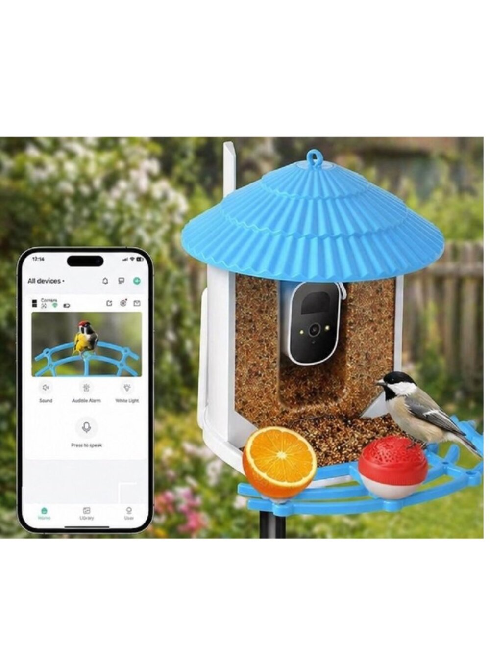 NIB: YONDX 2K HD Smart Bird Feeder with AI & Solar Power (AI Assisted Descriptio - Picture 6 of 13